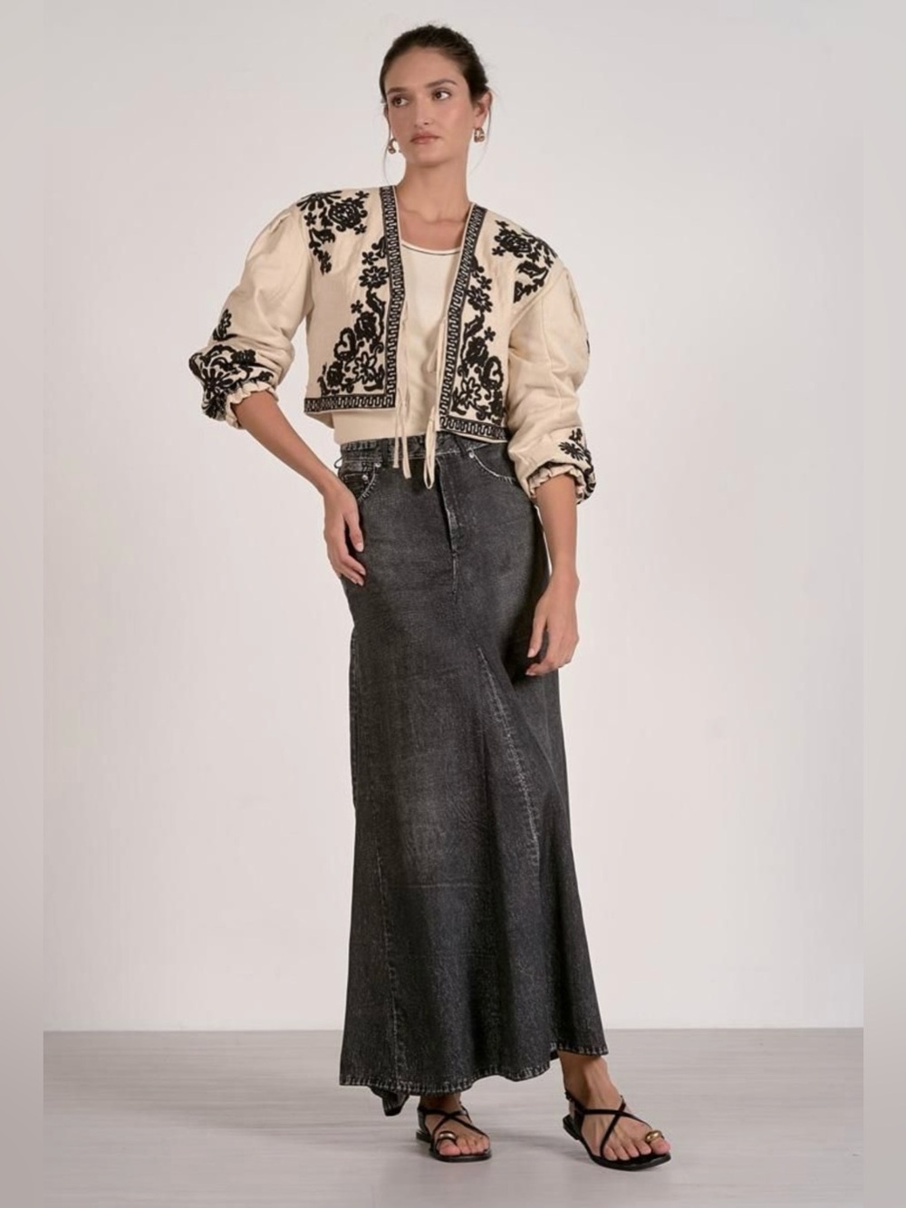Elan Boho Tie Front Jacket